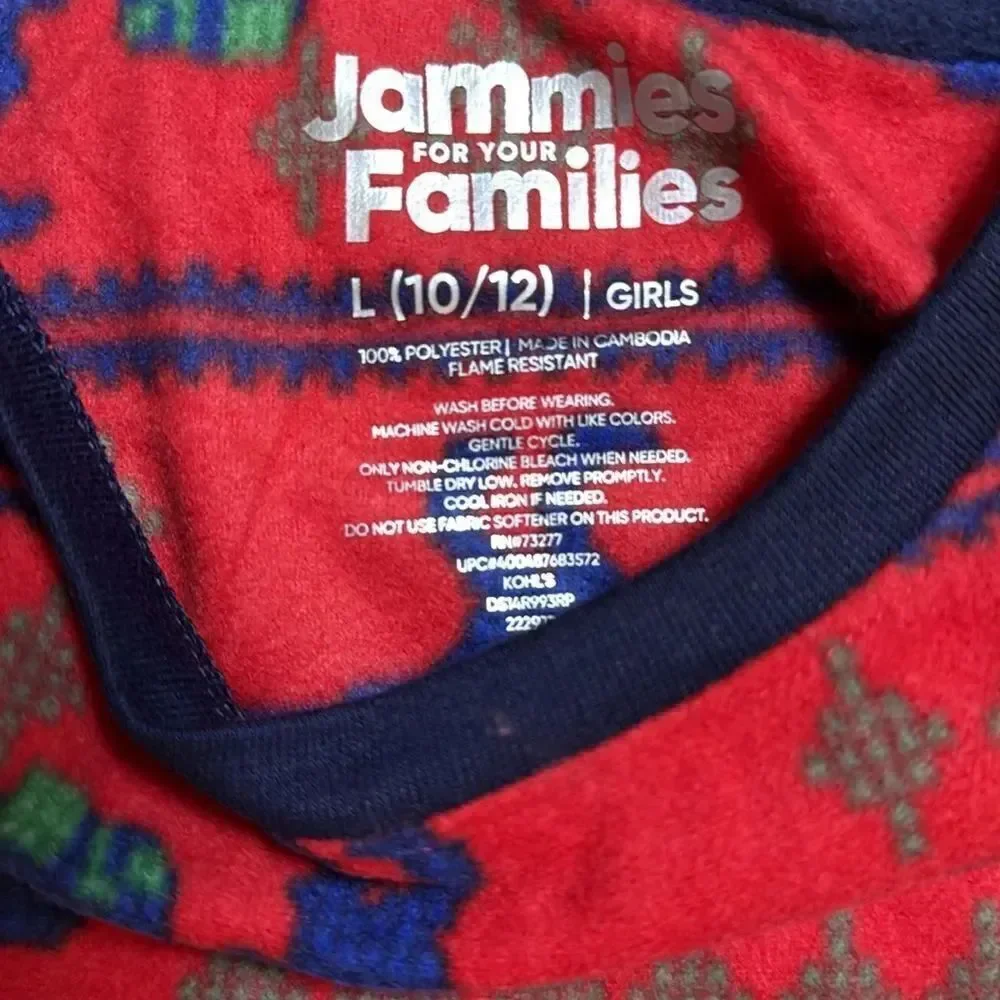 Jammies for your families size 10/12 with doll nightgown